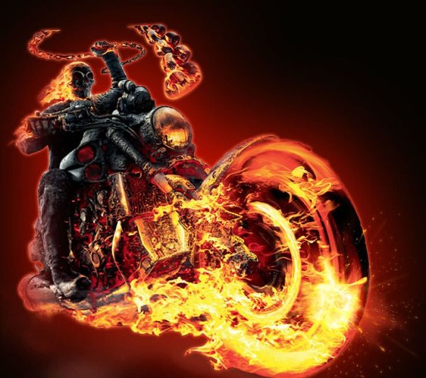 Мотоцикл призрачного гонщика