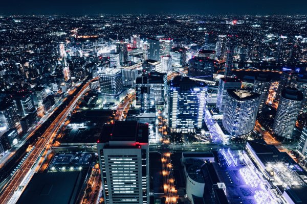 Найт Сити вид сверху