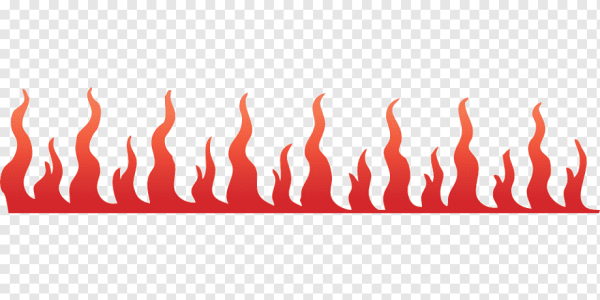 Полоса языки пламени