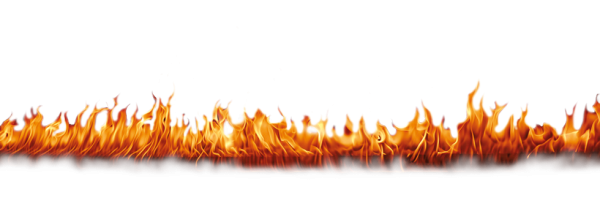 Полоса огня на белом фоне