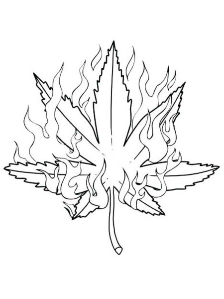 Огонь раскраска