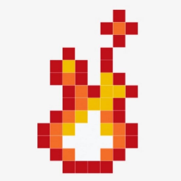 Пиксельный огонь