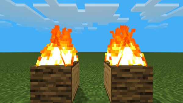 Огонь в МАЙНКРАФТЕ постройка