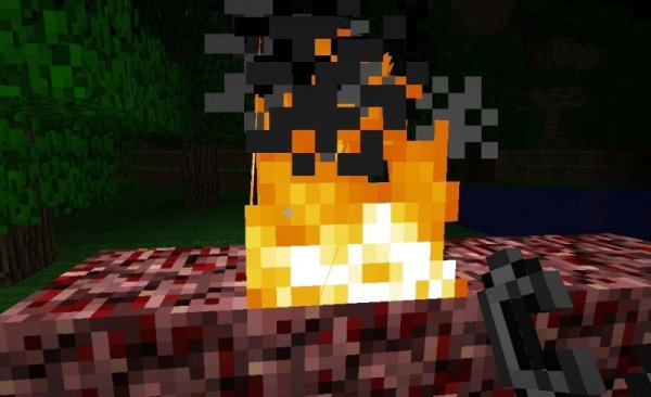 Огненный блок в МАЙНКРАФТЕ
