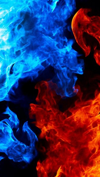 Красивый синий огонь