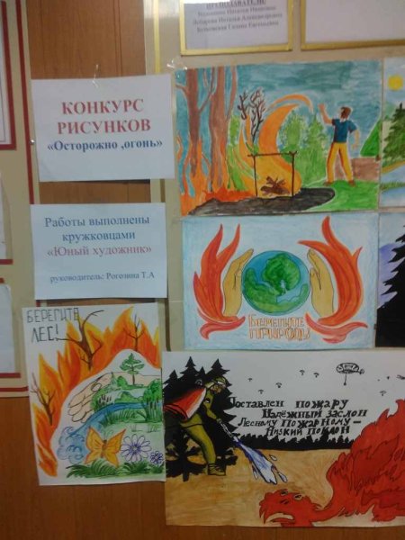 Осторожно огонь рисунки на конкурс