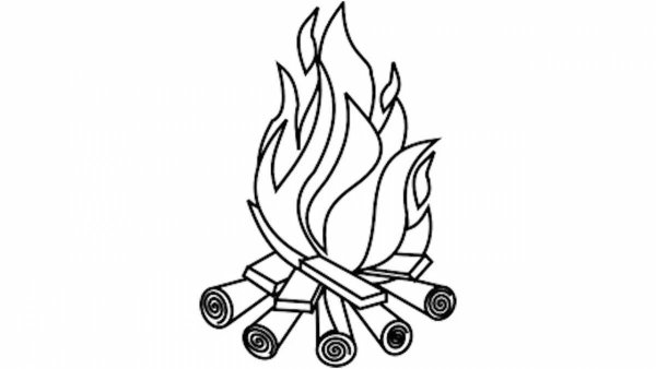 Огонь рисунок