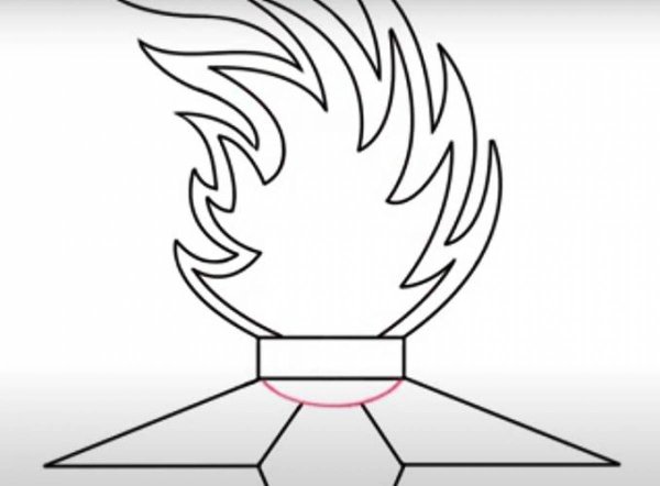 Огонь раскраска для детей