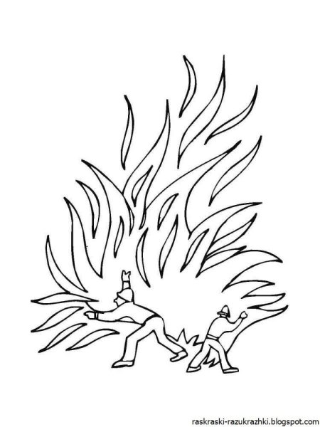 Пламя раскраска