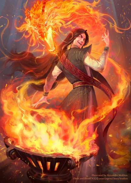 Маг огня фэнтези