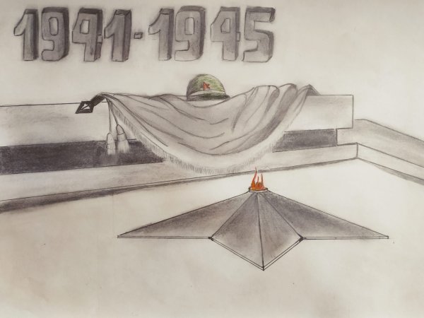 День Победы рисунок карандашом