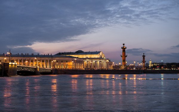 Набережная Питера Васильевский остров