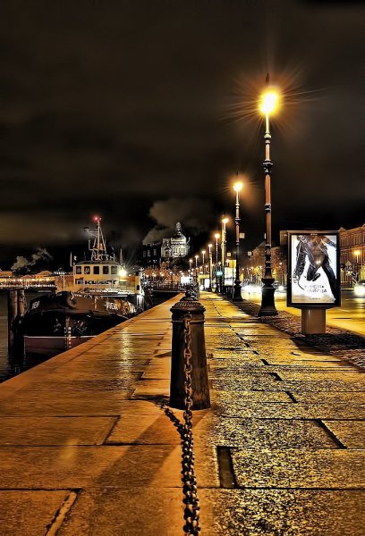 Ночной город СПБ