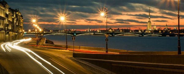 Санкт Петербург Нева вечер