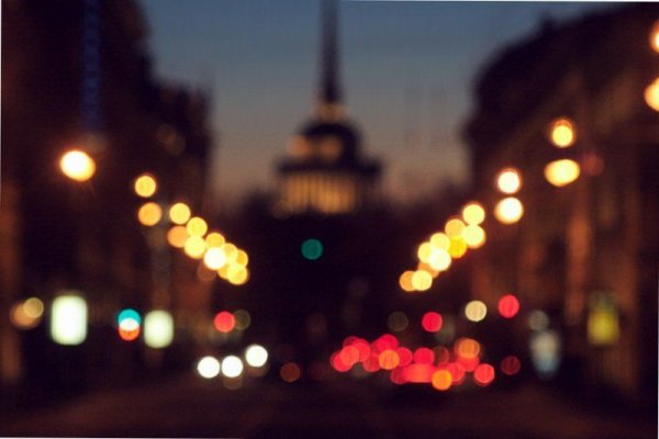 Ночной Питер размытый