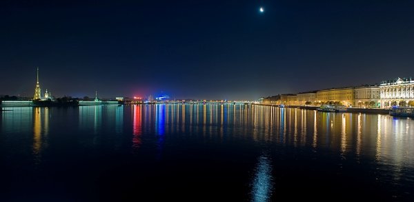 Ночная Нева Питер