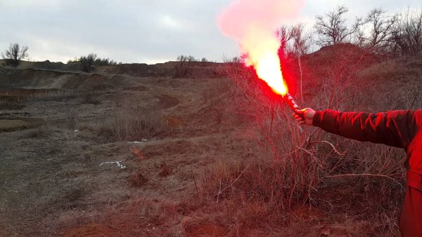 Фальшфейер красного огня ф-3к