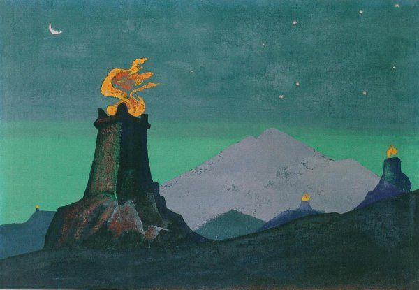 Н.К.Рерих огни Победы цветы Тимура