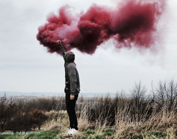 Человек в дыму