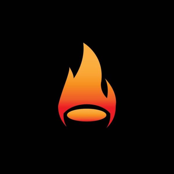 Минималистичный логотип огонь