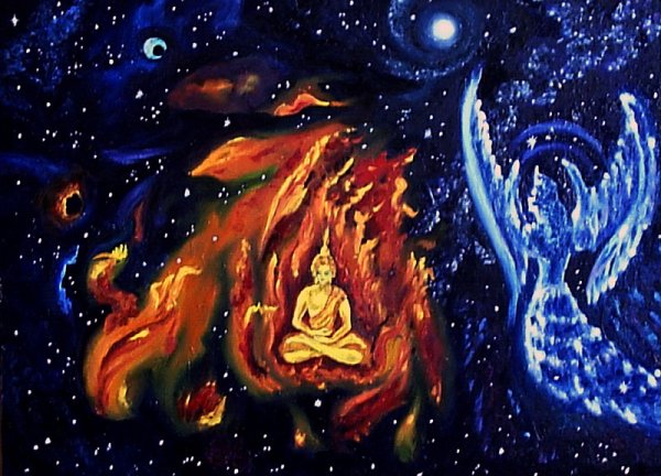 Символы огня в живописи