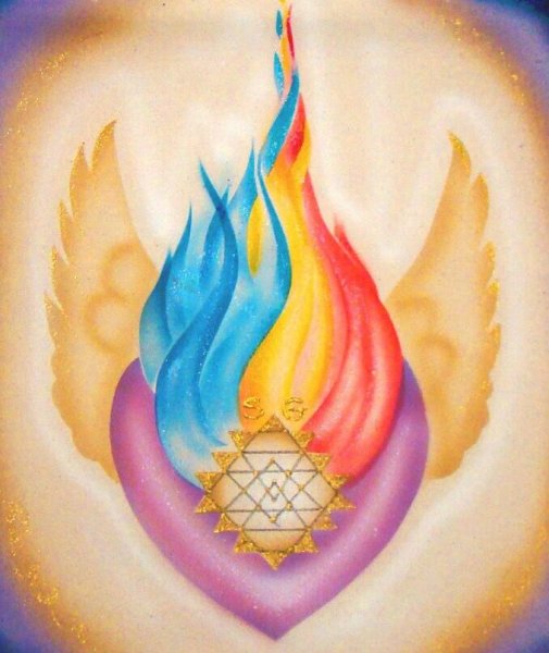 Трехлепестковое фиолетовое пламя