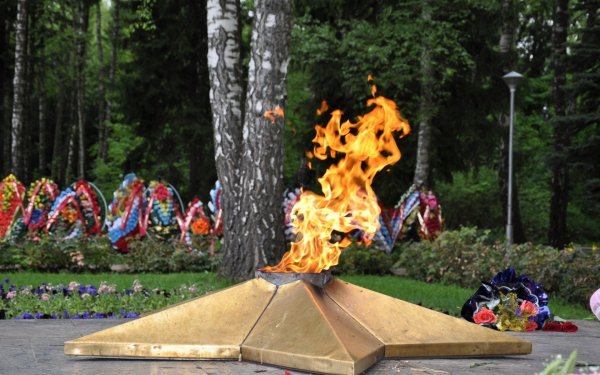 9 Мая день Победы вечный огонь