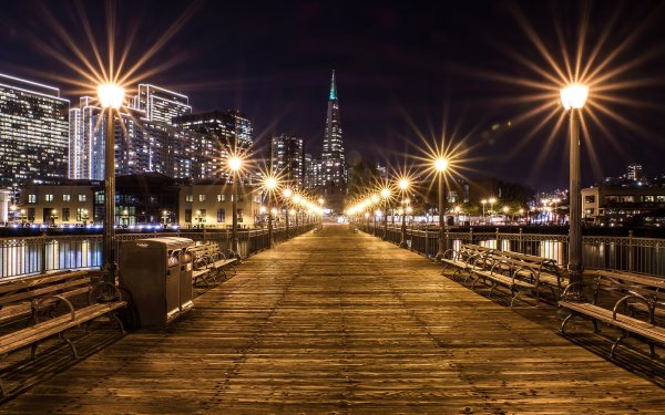 Сан-Франциско набережная фонарь