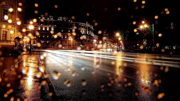 Ночной дождливый Питер