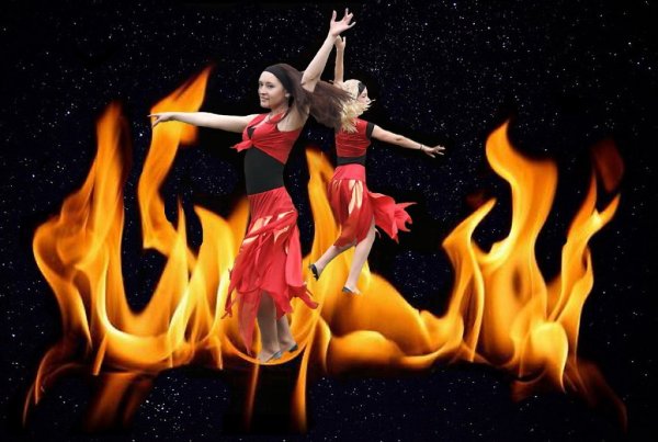 Танцовщица с огнем
