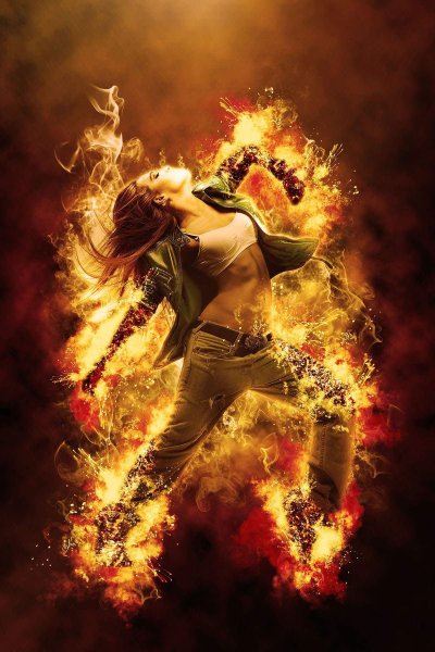 Огненная девушка