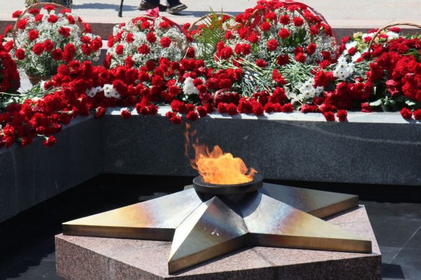 Цветы у вечного огня