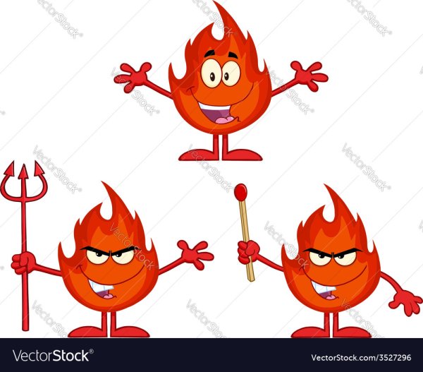 Огонь добрый и злой рисунки