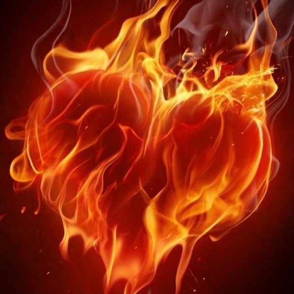 Сердечко в огне