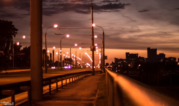 Ночной город художественное фото