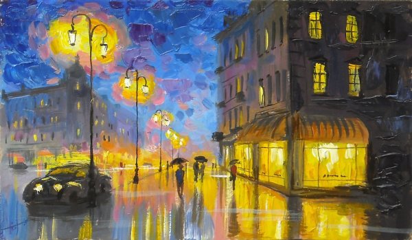 Художник Александр Болотов ночь