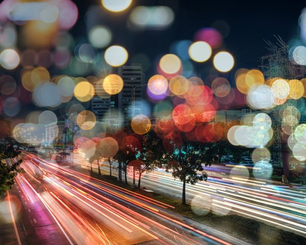 Огни ночного города