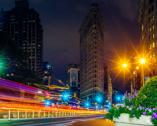 Огни вечернего города