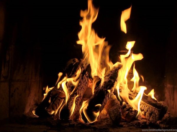 Огонь в камине