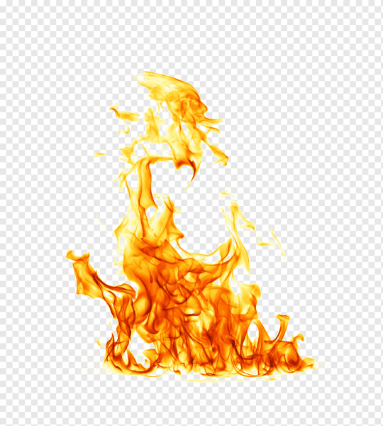 Языки пламени на белом фоне