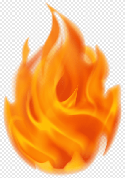 Silver Flame PNG