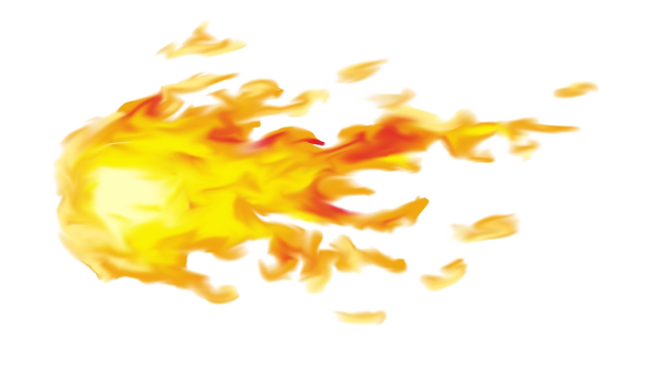 Огонь на белом фоне