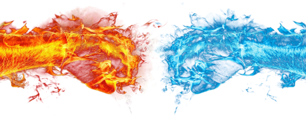 Эффект огня без фона