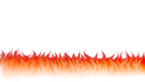 Пламя на прозрачном фоне
