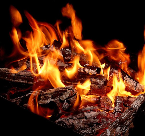 Костер сверху