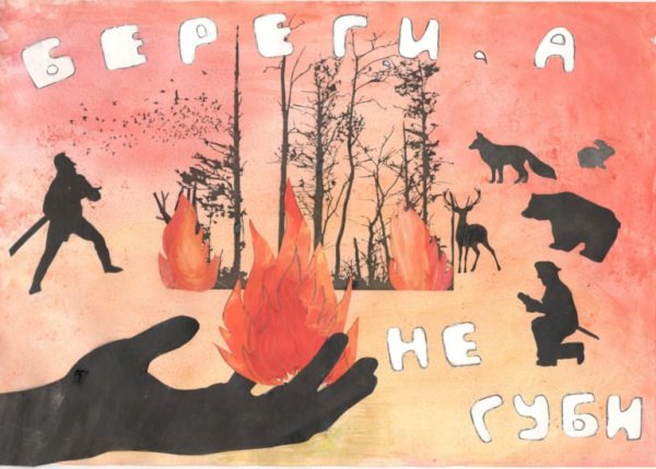 Плакат против пожара