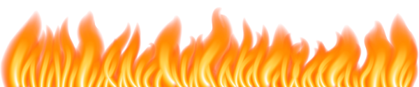 Полоса пламя на прозрачном фоне