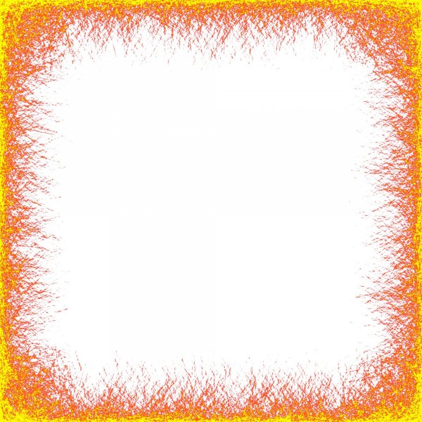 Оранжевая рамка для фотошопа