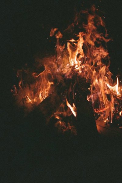 Огонь Эстетика черный