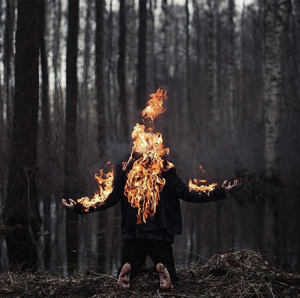 Человек в огне Эстетика